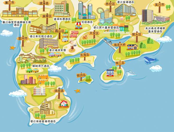贵港手绘地图旅游的艺术指南